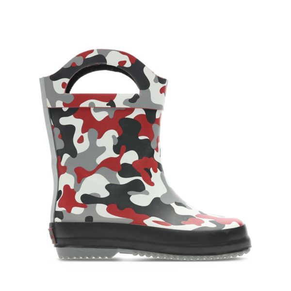 Clarks Boys Tarri Star Toddler Wellies Red Camo | USA-4159308